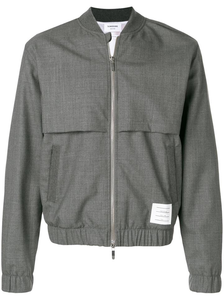 Thom Browne Bomber With Vents And Center Back Red, White And Blue