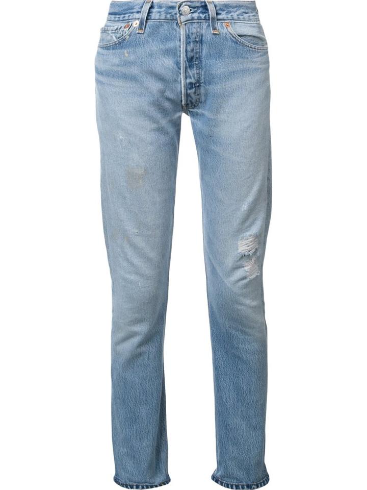 Re/done Skinny Jeans, Women's, Size: 28, Blue, Cotton