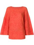 By Malene Birger Flared Sleeve Knit Jumper - Yellow & Orange