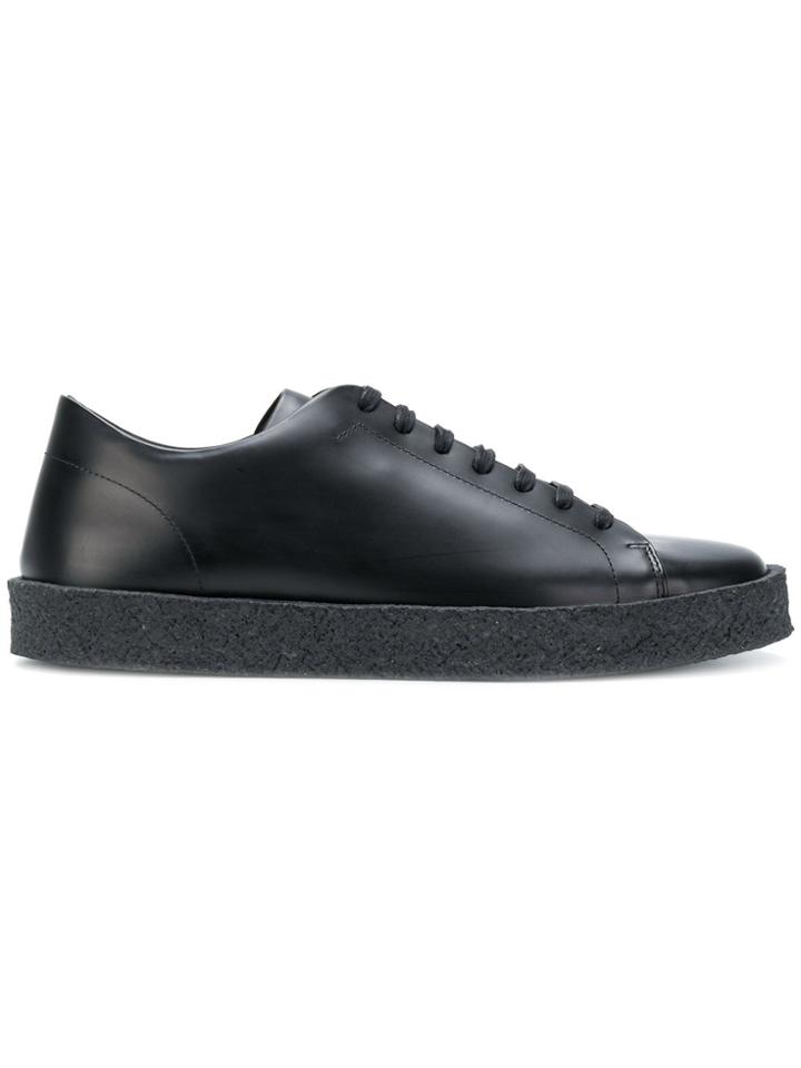 Jil Sander Textured Sole Sneakers - Black