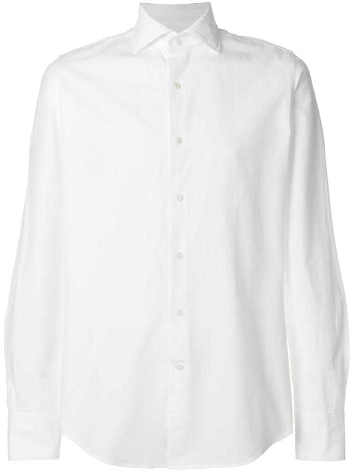 Glanshirt Slim-fit Cotton Shirt - White