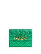 Gucci Gg Horsebit Plaque Purse - Green