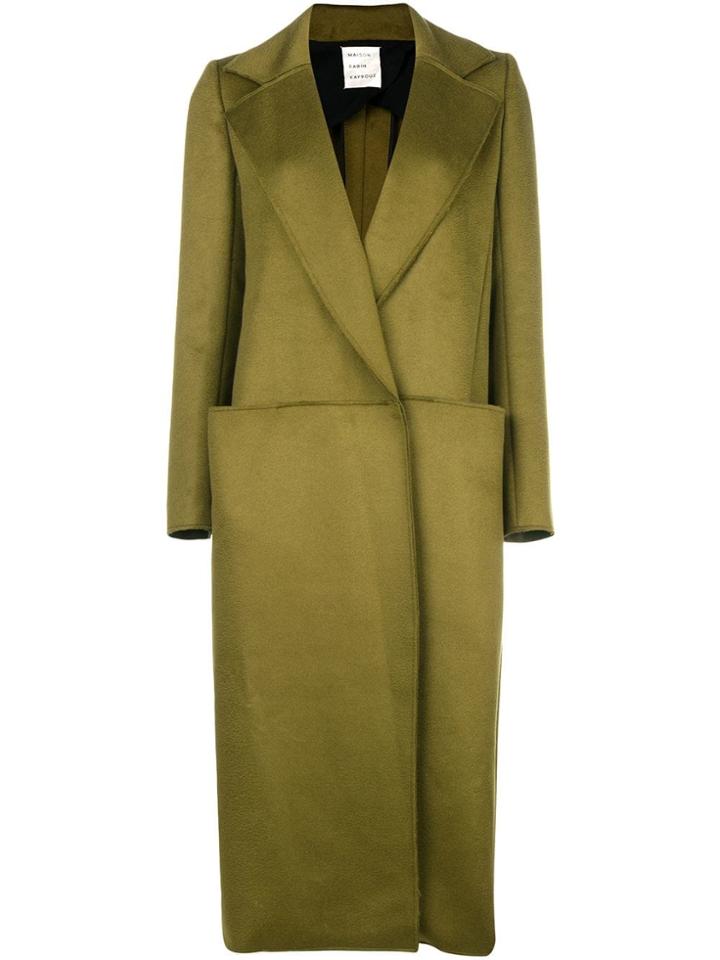 Maison Rabih Kayrouz Single Breasted Coat - Green