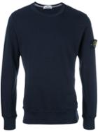 Stone Island Crew-neck Sweatshirt, Men's, Size: Xl, Blue, Cotton
