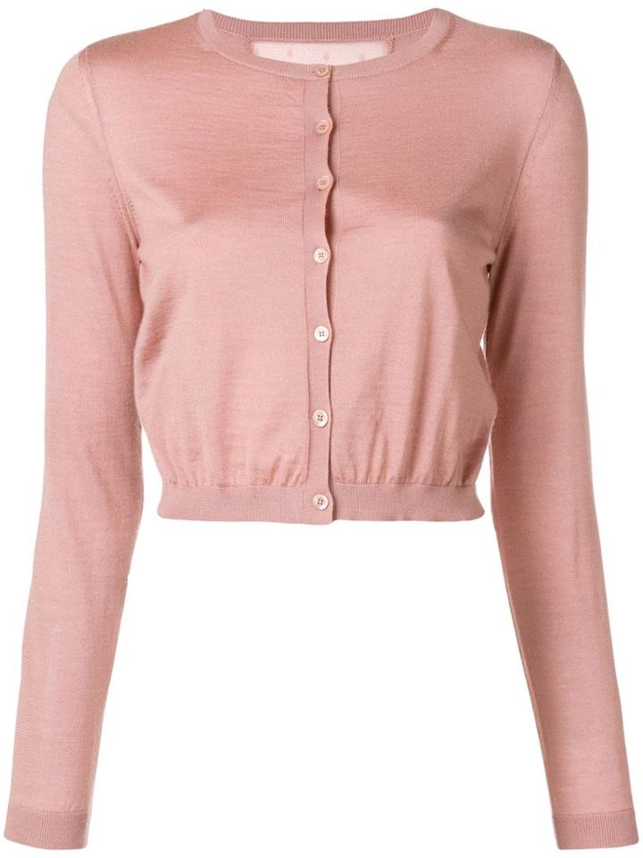 Red Valentino Classic Round Neck Cardigan - Pink & Purple