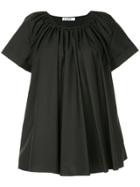 Jil Sander Short Sleeve Blouse - Black