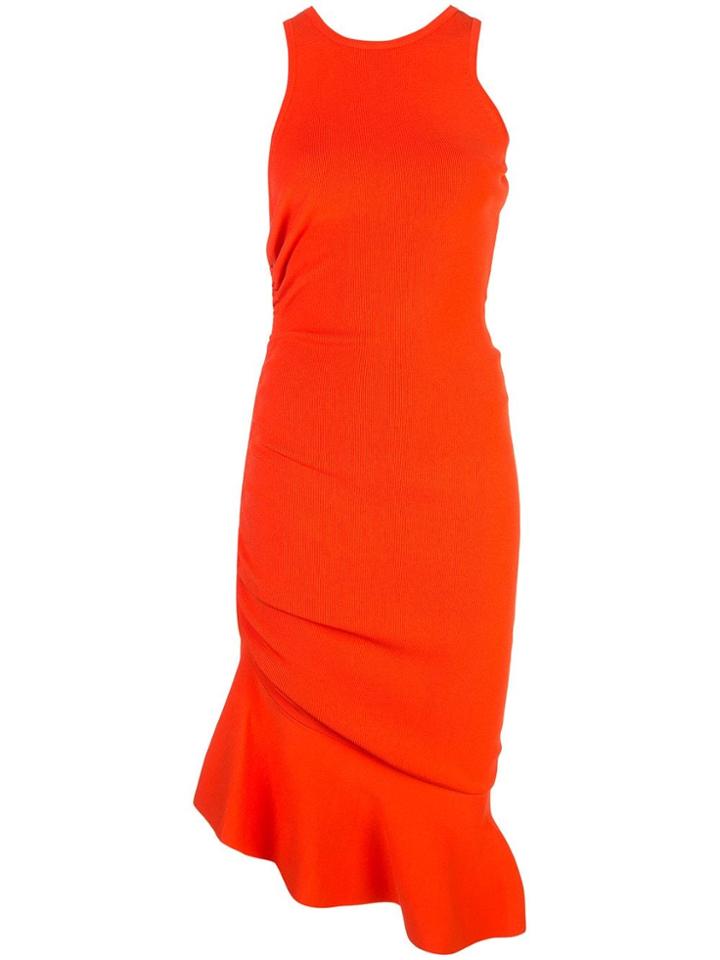 Milly Asymmetrical Dress - Red