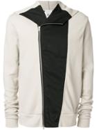 Lost & Found Rooms - Dislocated Zip Hoodie - Men - Cotton/polyester - L, Nude/neutrals, Cotton/polyester