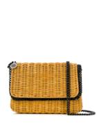 Stella Mccartney Straw Shoulder Bag - Neutrals