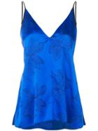 Forte Forte Floral Embroidered Top - Blue