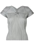 Issey Miyake Vintage Sculptural Shortsleeved Blouse - Grey
