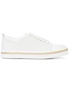Lanvin Tennis Chain-embellished Sneakers - White