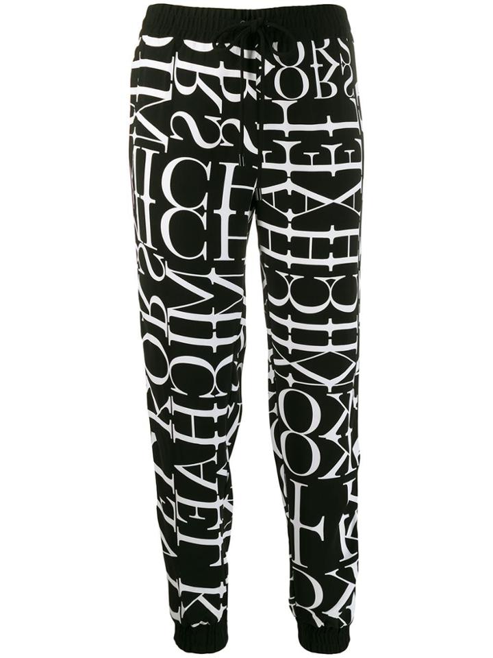 Michael Michael Kors Logo Print Track Pants - Black