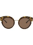 Giorgio Armani Oversized Cat-eye Sunglasses - Gold