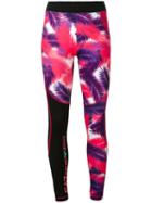 Ea7 Emporio Armani - Palm Print Leggings - Women - Polyester/spandex/elastane - L, Black, Polyester/spandex/elastane