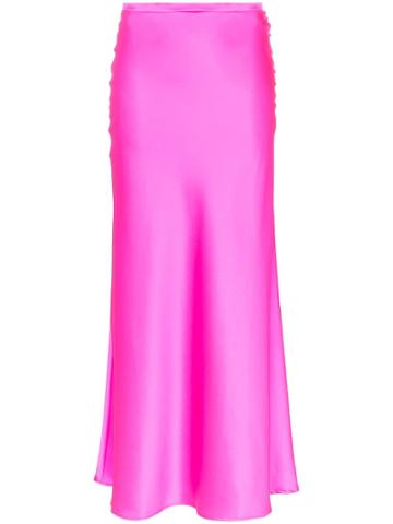 Bernadette Florence Buttoned Midi Skirt - Pink