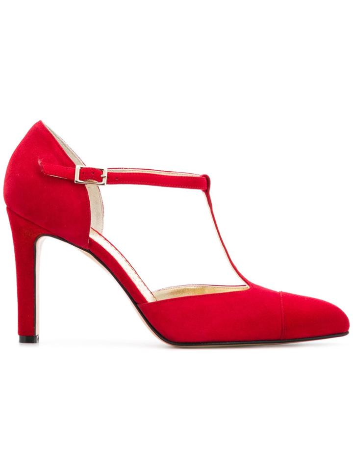 Antonio Barbato T-bar Strap Pumps - Red