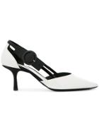 Fabrizio Viti Ankle Strap Sling Pump - White