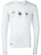 Aspesi Graphic T-shirt, Men's, Size: Large, White, Cotton