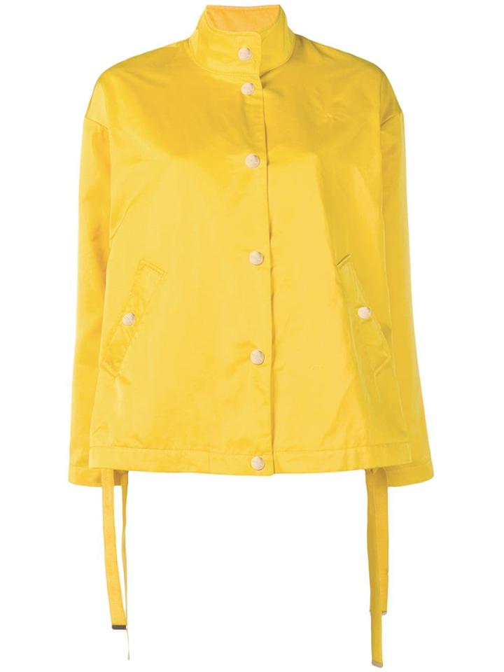 Twin-set Funnel Neck Jacket - Yellow