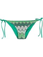 Mc2 Saint Barth Embroidered Bikini Bottoms - Green