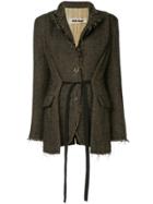Uma Wang Tie Waist Blazer - Grey