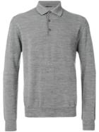 Lardini Classic Buttoned Collar Jumper - Grey