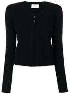 Allude Buttoned Cardigan - Black