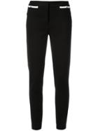Emilio Pucci Contrast Detail Slim Trousers - Black