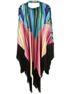 Mary Katrantzou Fringed Poncho Jacket - Multicolour