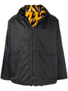 Aries Reversible Hooded Jacket - Black