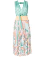 Emilio Pucci Panelled Printed Midi Dress - Multicolour