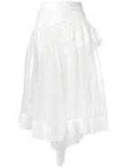Simone Rocha Tulle Skirt, Women's, Size: 8, White, Silk/cotton/pbt Elite/polyester