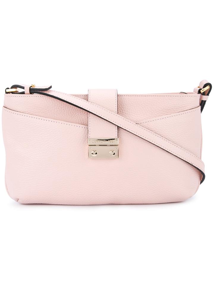 Cerruti 1881 Fold Over Shoulder Bag - Pink & Purple