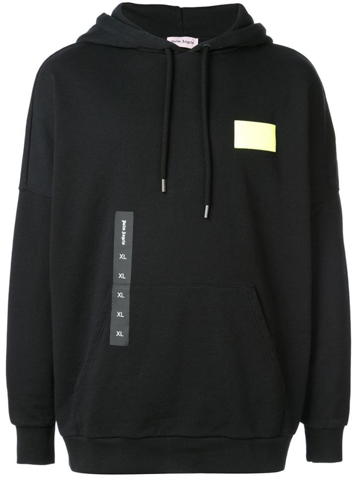 Palm Angels Oversized Logo Hoodie - Black