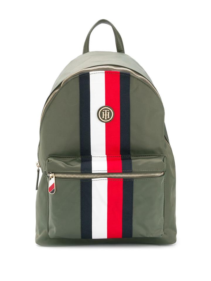 Tommy Hilfiger Grosgrain Stripe Backpack - Green