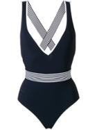 Diane Von Furstenberg Deep-v One-piece Swimsuit - Black