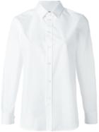 Saint Laurent Classic Long Sleeve Shirt, Women's, Size: 40, White, Cotton