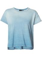 Ag Jeans Round Neck T-shirt, Women's, Size: Small, Blue, Cotton