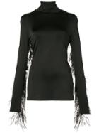 Proenza Schouler Feather Detail Top - Black