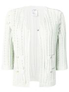 Chanel Vintage Knitted Open Front Cardigan - Green