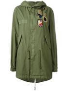 Mr & Mrs Italy Multi-patch Parka, Women's, Size: Xxs, Green, Cotton/wool/silk/viscose