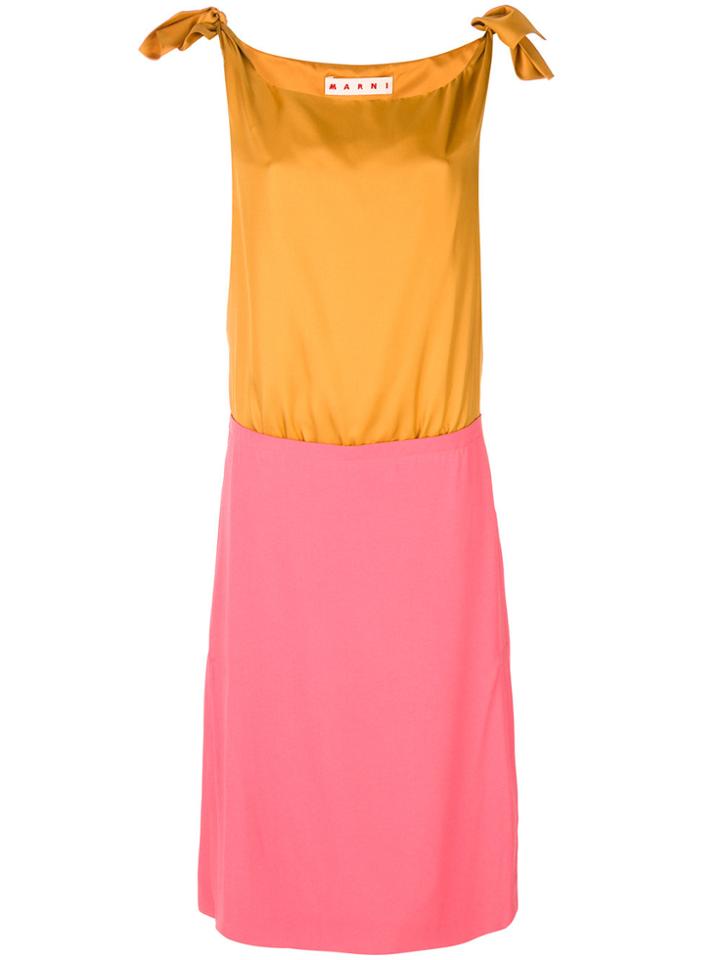 Marni Dual Panel Dress - Pink & Purple