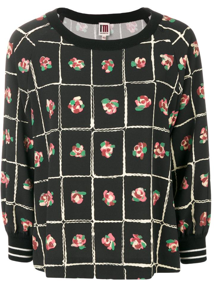 I'm Isola Marras Floral Printed Blouse - Black