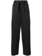 Sara Lanzi Oversize Tapered Trousers - Black