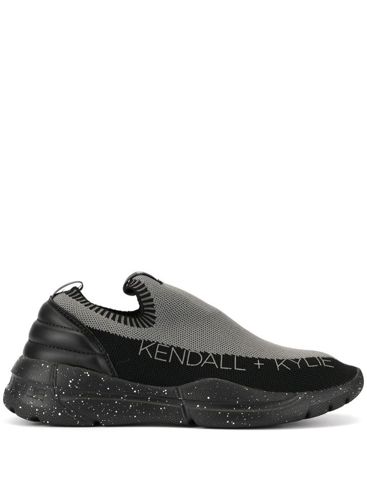 Kendall+kylie Sock-style Low-top Sneakers - Grey