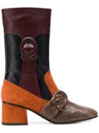 Coach Patchwork Boots - Black