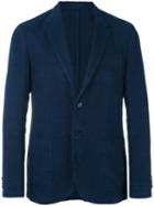 Z Zegna - Chest Pocket Blazer - Men - Linen/flax/cupro - 58, Blue, Linen/flax/cupro