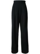 H Beauty & Youth Straight Cropped Trousers, Women's, Size: Small, Black, Cotton
