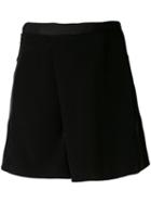 Carven - Front Pleat Shorts - Women - Silk/polyester/acetate - 36, Women's, Black, Silk/polyester/acetate